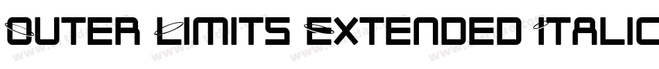 Outer Limits Extended Italic字体转换